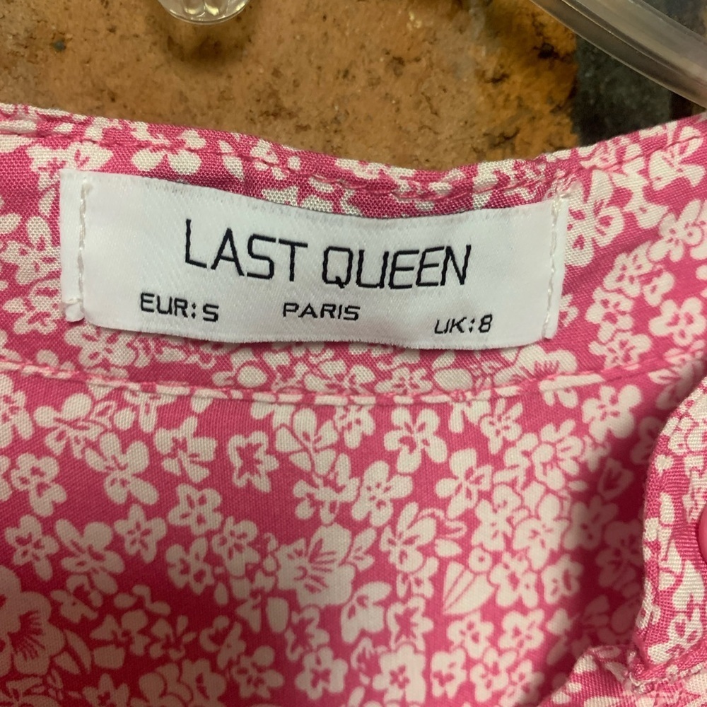 Last Queen Paris Pink Floral Maxi Dress - Picture 3 of 5